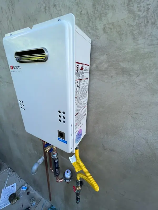 Tankless water heater installation for Holiday Hill homes
